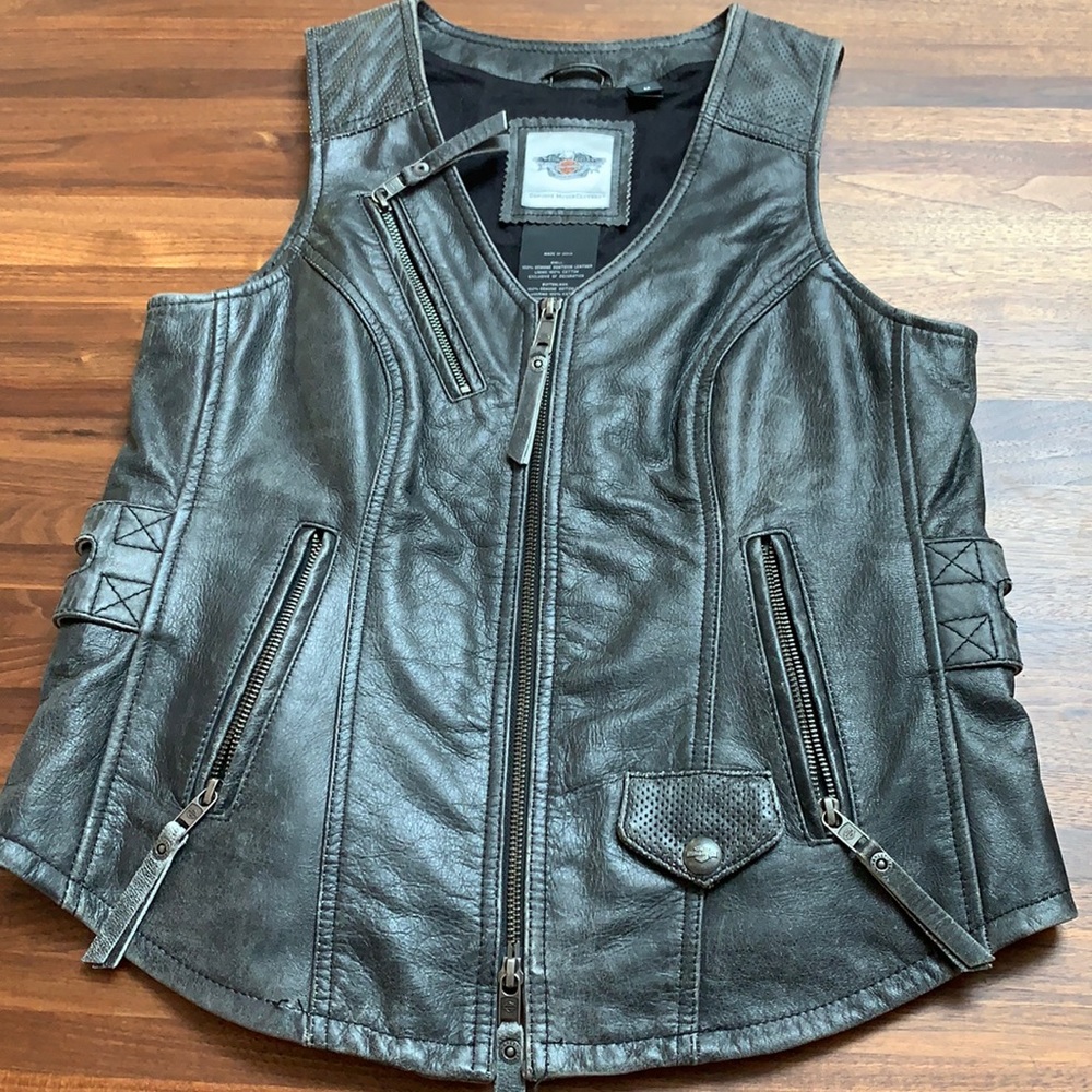 Harley Davidson leather vest